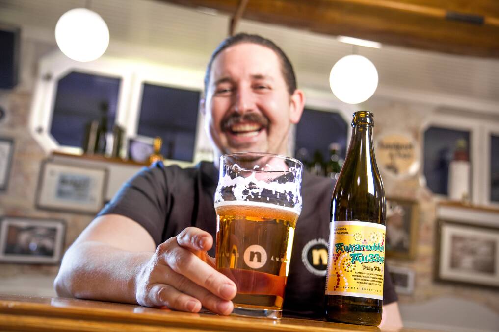 HERE'S CHEERS: Brewer Andrew Colley created an Australian Pale Ale for one of Sweden's oldest craft brewers south of Stockholm.
