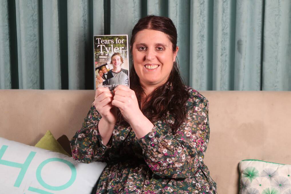 AWARENESS: Warrnambool author Monique Patterson with her second true crime novel 'Tears for Tyler'. Photo: MORGAN HANCOCK