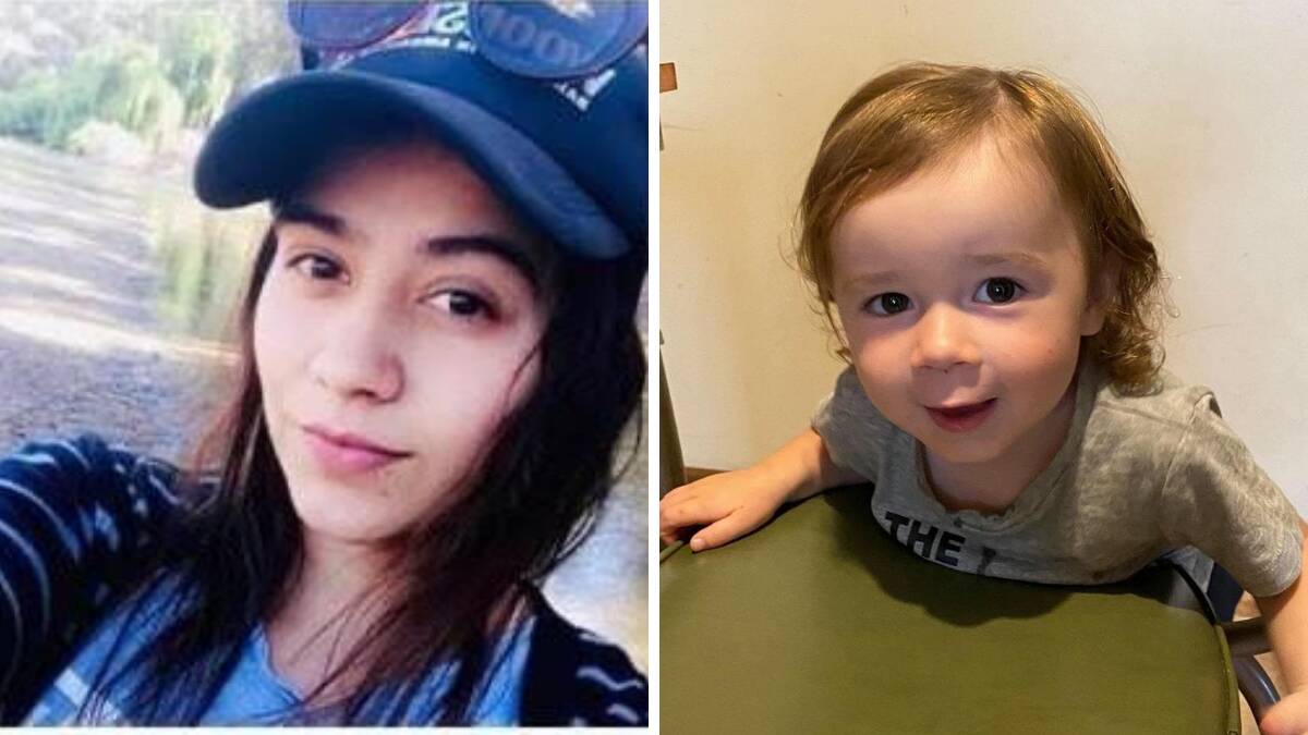 MISSING: 21-year-old Aimee Antaw and two-year-old Jackson Antaw. Photo: NSW POLICE