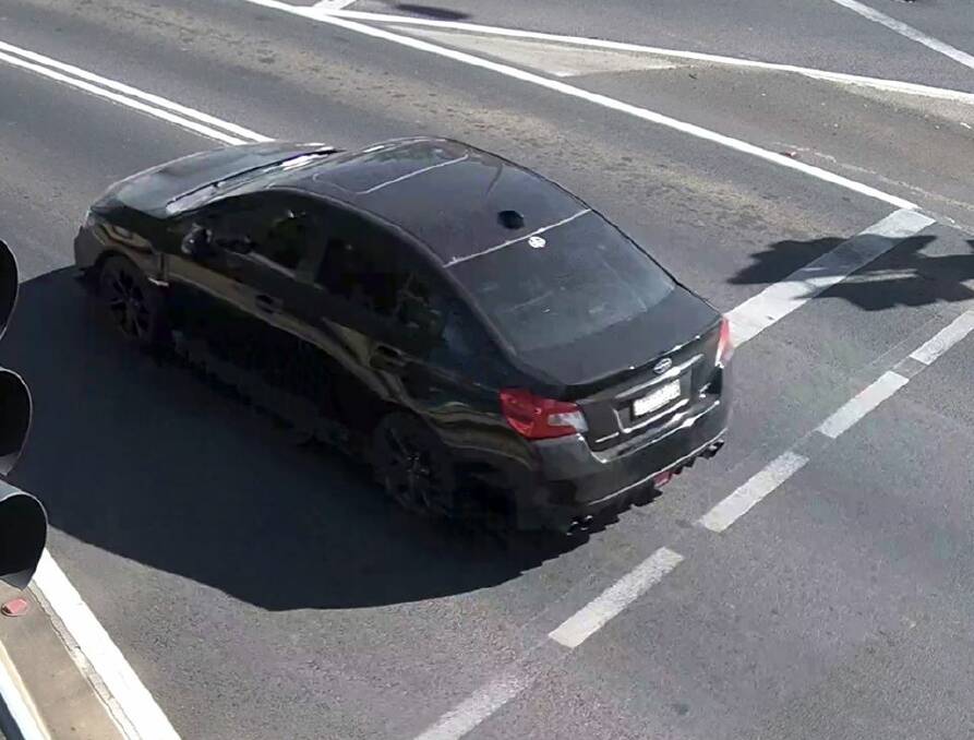 MISSING: His car, a black Subaru WRX, was spotted driving southbound on the Newell Highway at Dubbo. Photo: NSW POLICE