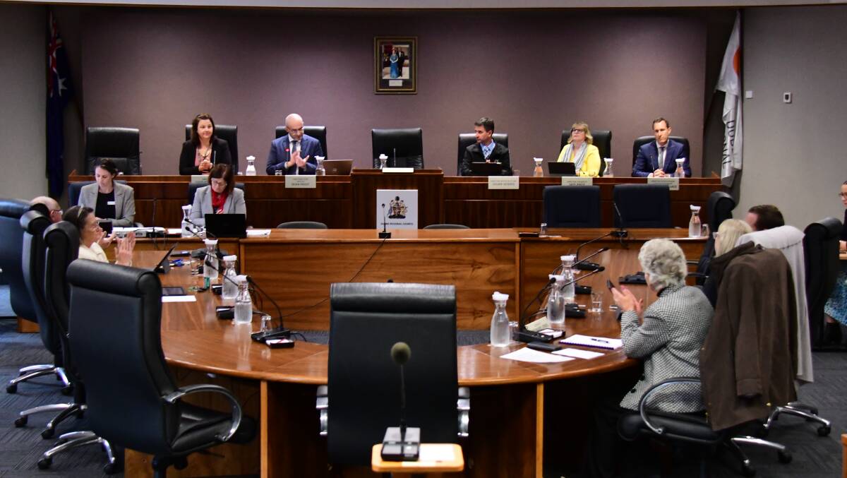 MAYORAL ELECTION: Councillors will elect a mayor in September, at the end of the current term. Mayor Stephen Lawrence was elected in June. Photo: BELINDA SOOLE