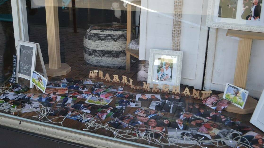 HARRY AND MEGHAN: Molly’s Place owner Therese has already decorated her shopfront in recognition of the royal couple’s visit on October 17. 