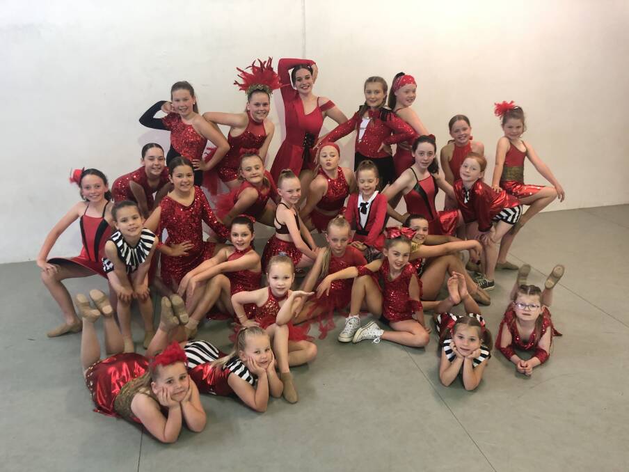WEARING RED: Students at Stepping Out Dance Factory have signed up to support Wear Red Day next year. Photo: ZAARKACHA MARLAN