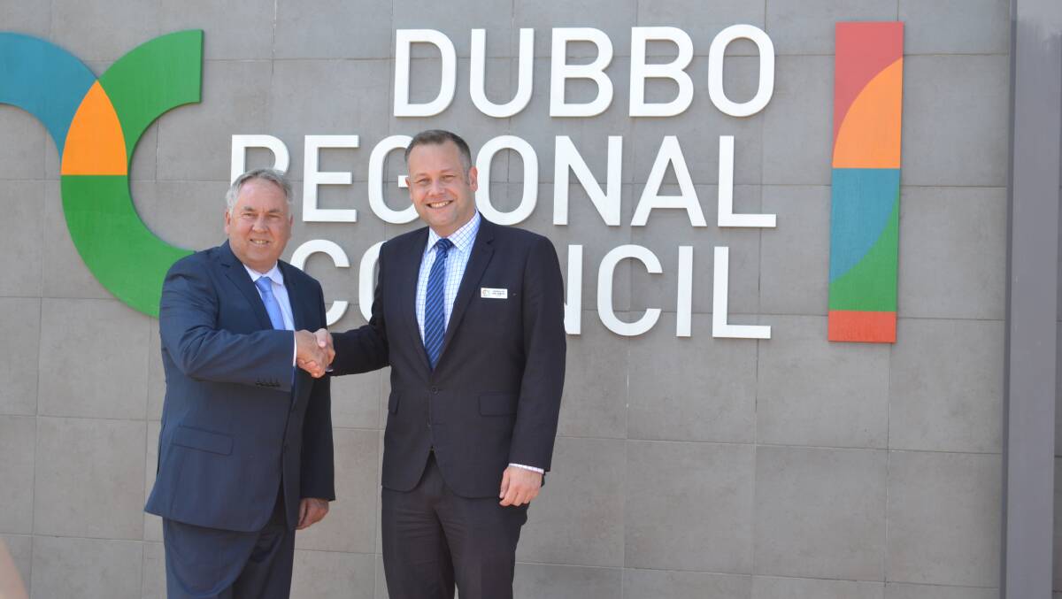 NEW APPOINTMENT: Dubbo Regional Council CEO Michael McMahon and mayor Ben Shields. Photo: LYNN RAYNER