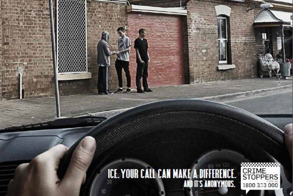 DO DOB: An image from the first NSW Government Dob in a Dealer advertising campaign in 2016. Photo: NSW POLICE