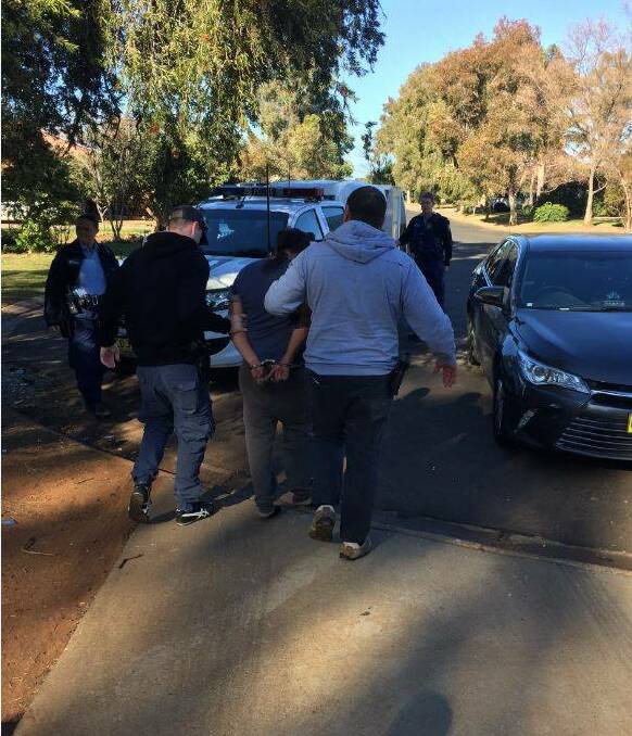 Police arrested the man at a house in Rivergum Place, Dubbo. Photo: CONTRIBUTED