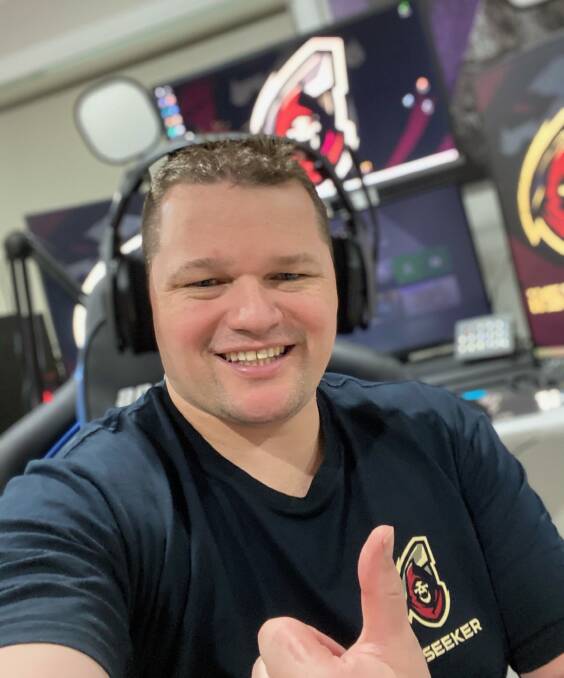 THUMBS UP: Anthony Coyle, more commonly known as iiSEEKER in the gaming arena, is one of the first 35 Facebook Gaming Content creators in Australia and New Zealand. Photo: CONTRIBUTED