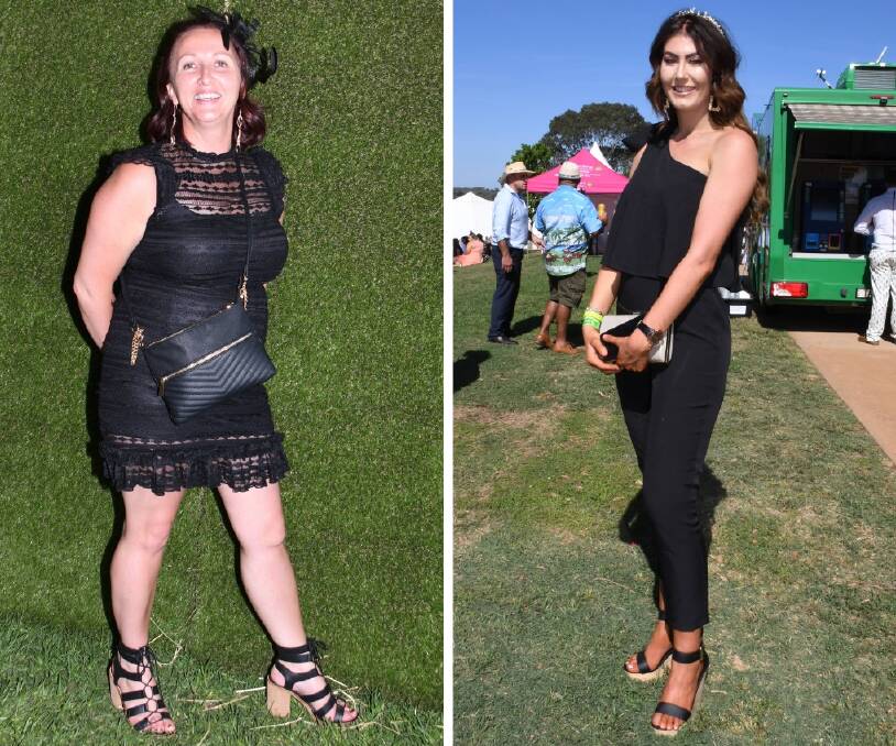 WINNERS: Belinda Fitzgerald and Nicola Ferguson are the winners of the best dressed competition. Photos: AMY MCINTYRE