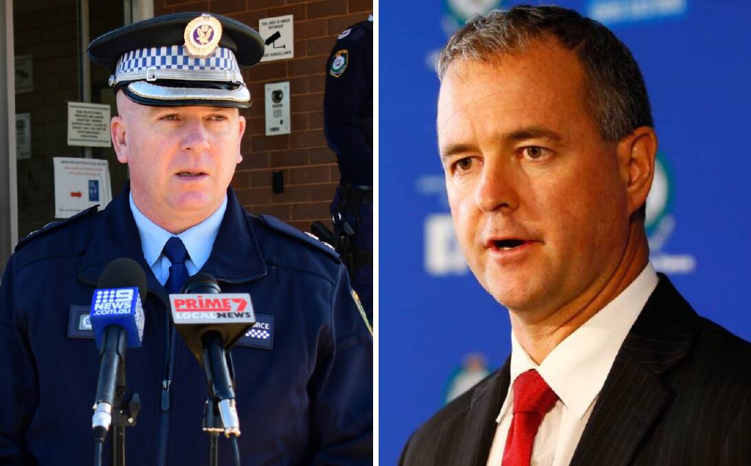 PROMOTED: Mick Willing APM (right) and Peter McKenna APM have been promoted to deputy commissioner and assistant commissioner, respectively, in the NSW Police Force. Photo: FILE.