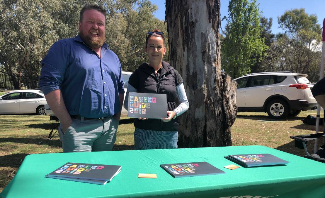 Education and employment: Jay Medley and Melissa Anderson are working towards creating meaningful pathways between education and employment at TAFE NSW Dubbo.