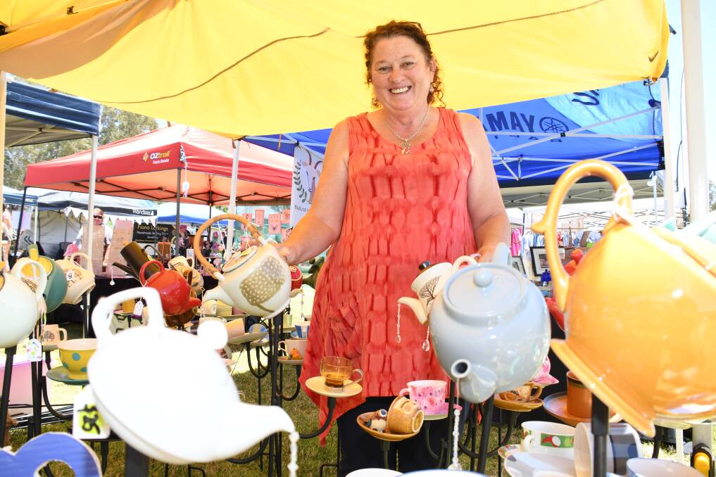 GIFTS: Maureen Glover at a previous market. Photo: AMY MCINTYRE