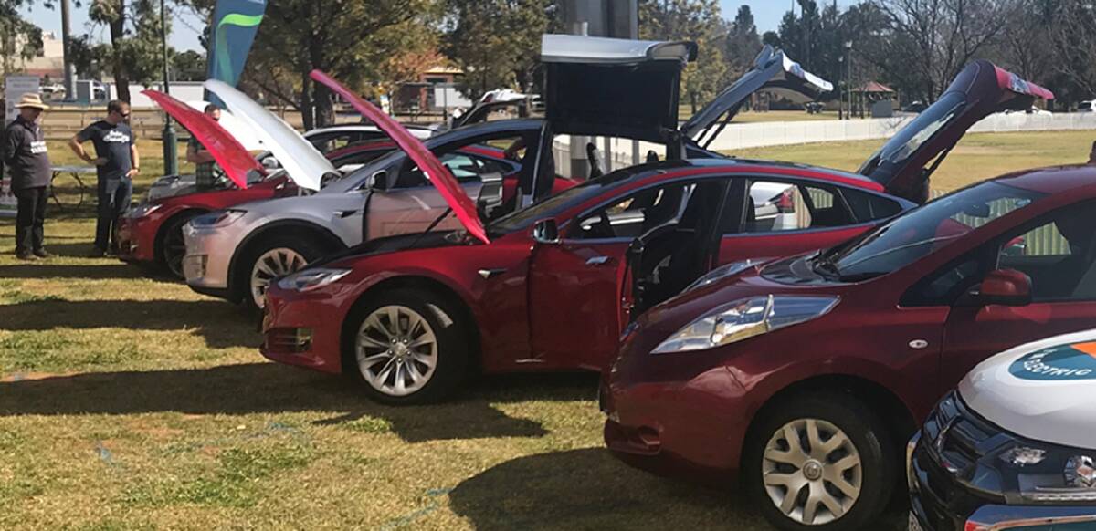 ON SHOW: A previous display of electric vehicles at the Western Plains Cultural Centre. Photo: CONTRIBUTED 