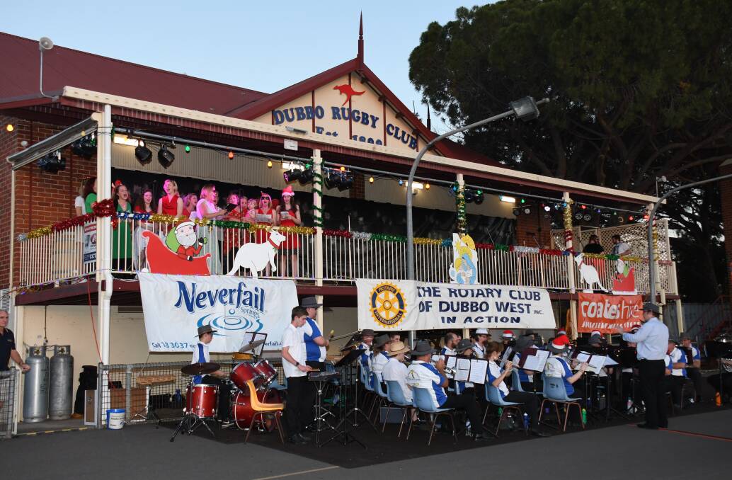 NOT THIS YEAR: The Dubbo District Concert Band performs at a previous Christmas Carols event. Photo: Belinda Soole