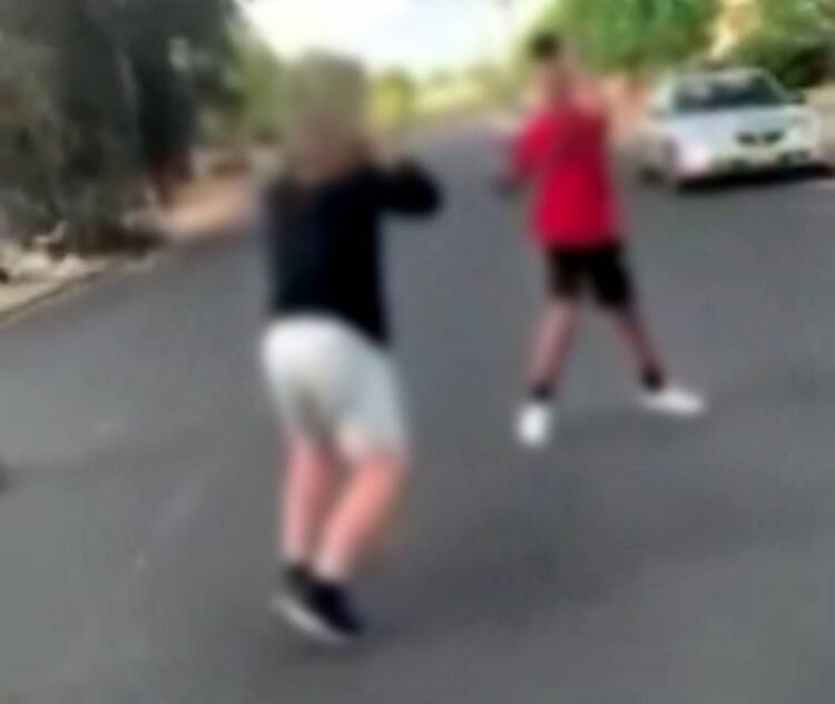 Dubbo students involved in violent, filmed fights have been warned they'll get a door knock from police. Photo: INSTAGRAM