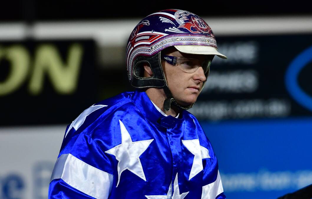 ON THE RECORD: Mat Rue drove Fouroeight to victory in a track record 1:52.2 at the Bathurst Paceway on Wednesday night.