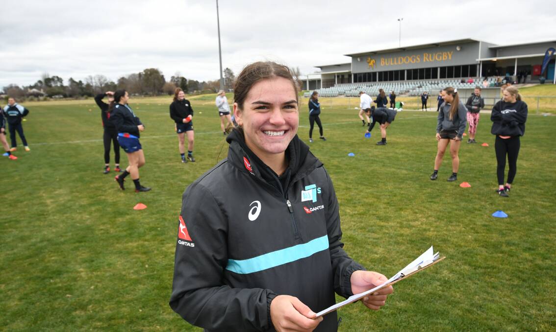 GIVING BACK: Bathurst's Jakiya Whitfeld has represented Australia in rugby sevens and is now looking to find the next generation of stars in the Central West. Photo: CHRIS SEABROOK