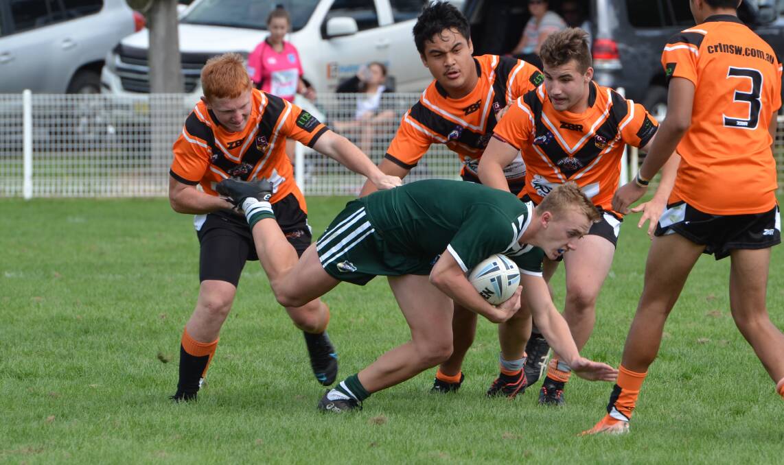 The Western Rams twice came from behind to win their Andrew Johns Cup match 18-16 against the GSR Tigers. Photos: ANYA WHITELAW