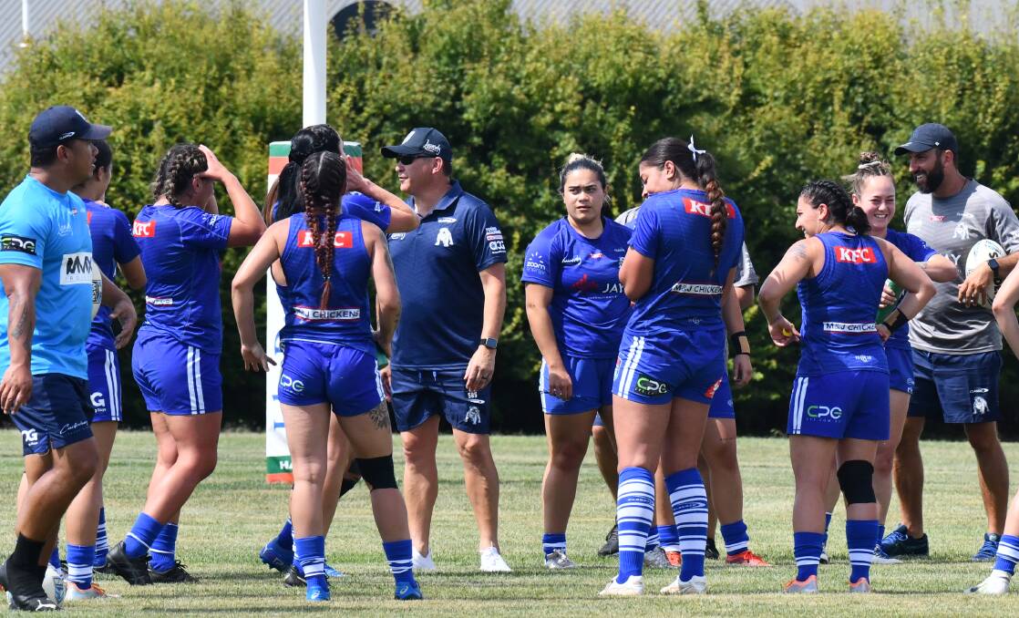 Canterbury coach Luke Goodwin was not only happy with what his Bulldogs did in Saturday's trial, but was impressed by some of Western's talents too. Picture by Jude Keogh