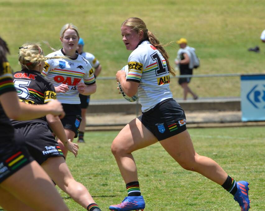Woodbridge Cup product Taylor Keppie was a standout when the Western Cubs played at Carrington Park and has gone on to be named in Penrith's 2023 Tarsha Gale squad. Picture by Anya Whitelaw