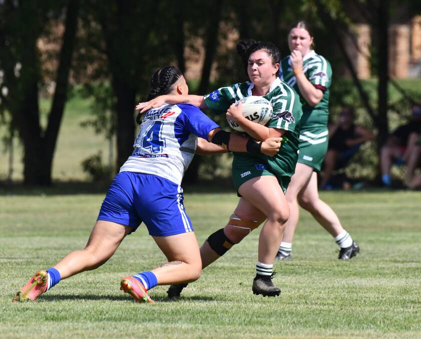 Star Western lock Kiara Sullivan, who shone against the Bulldogs, has now been signed by the Central Coast Roosters. Picture by Jude Keogh 