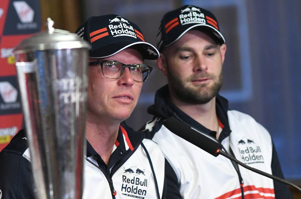 STRONG PAIRING: Garth Tander's prior Bathurst 1000 experience makes him a valuable co-driver for Shane van Gisbergen. They placed second together last year. Photo: CHRIS SEABROOK