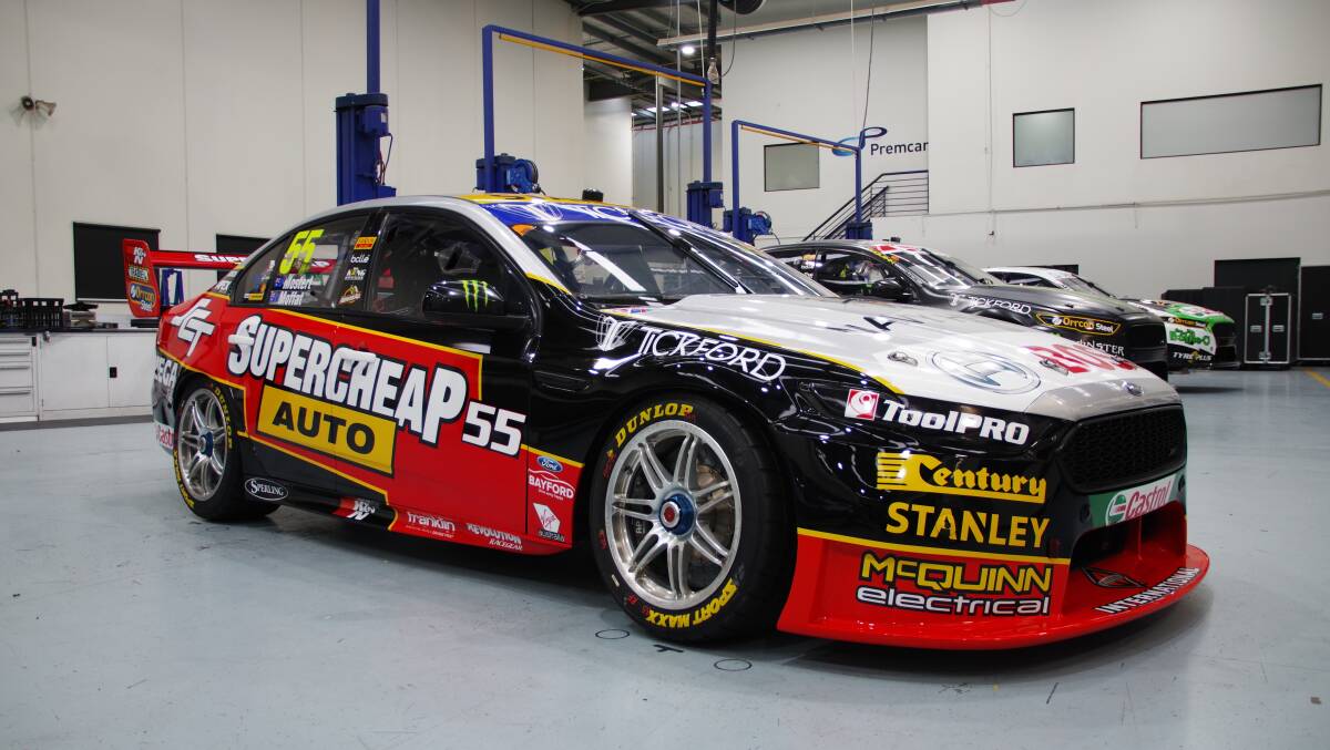 REMEMBER THIS LOOK?: Chaz Mostert and James Moffat will drive this Falcon at the Sandown 500, paying tribute to the old Steven Ellery BA Falcon.