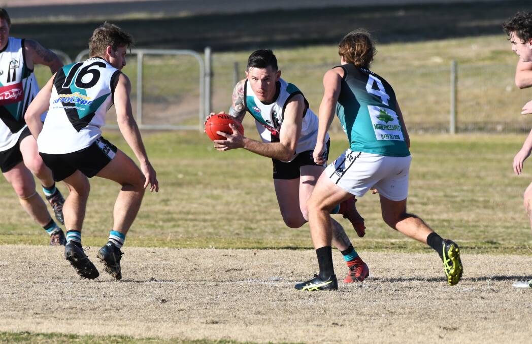 HEATING UP: Paul Long and his fellow Bushrangers Rebels are determined to beat Dubbo Demons this Saturday. It would both help the Rebels' push for second place on the ladder and the Outlaws' chances of securing fourth. Photo: CHRIS SEABROOK 080418cafl5