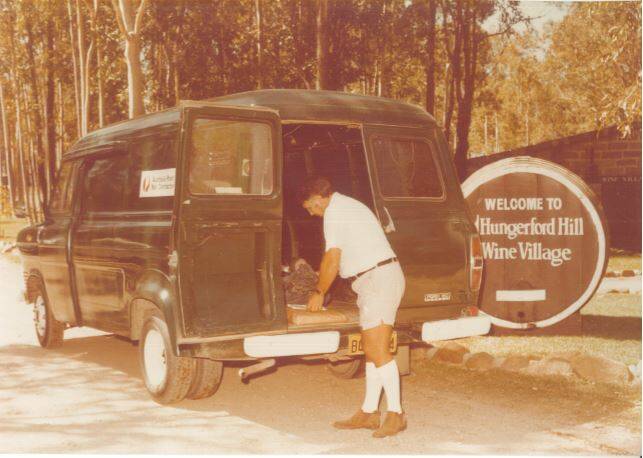 DELIVERY: Stan Faraday delivered mail through the roadside mailbox service. He also transported wine from Pokolbin vineyards to Maitland.