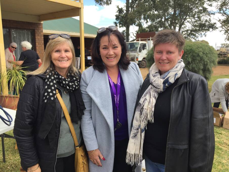 PASSIONATE LOCALS: Janette Kleinig, Debbie Todkill and Cassie O'Neill at the open day. 