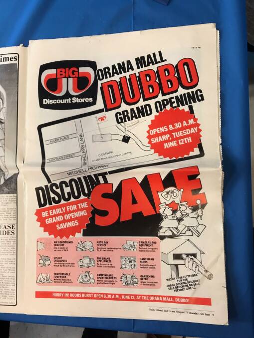 OPENING DAY AD: An advertisement in the Daily Liberal promoting the grand opening of Big W in Dubbo in 1978. Photo: CONTRIBUTED