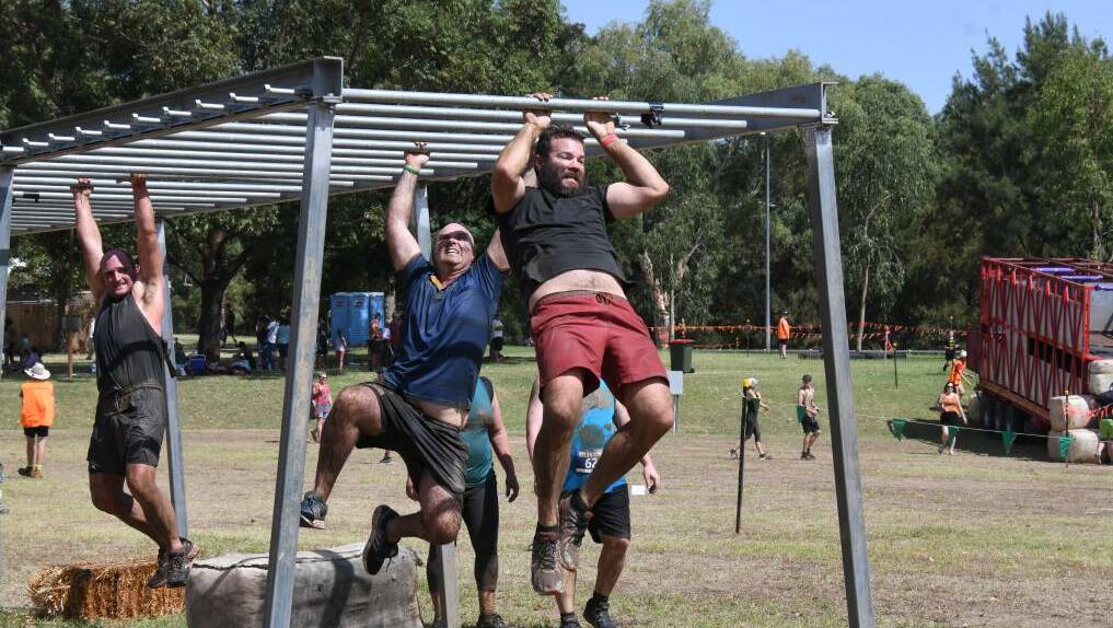 PERMANENT FIXTURE: Participants taking part in the 2019 Titan Macquarie Mud Run. The event committee are behind the push to build a permanent ninja course in Dubbo. Photo: AMY McINTYRE