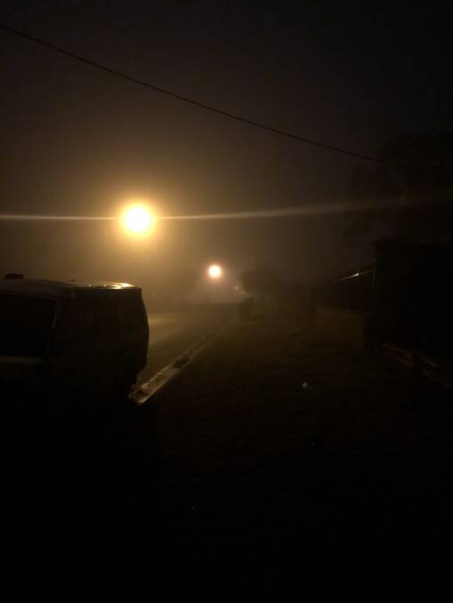 DUBBO FOG: 4.2mm of rain fell in Dubbo last night. Photo: DANIEL SHIRKIE