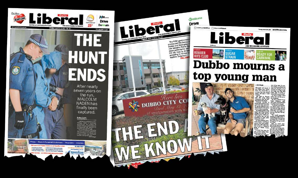 LOCAL NEWS: Stories about the arrest of Malcolm Naden, forced amalgamation of Dubbo and Wellington councils and the tragic death of Jake Walton evoked strong emotions among Daily Liberal readers during the past decade.