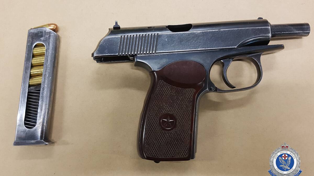 OBTAINED: A gun police recovered as part of the operation. Photo: NSW POLICE