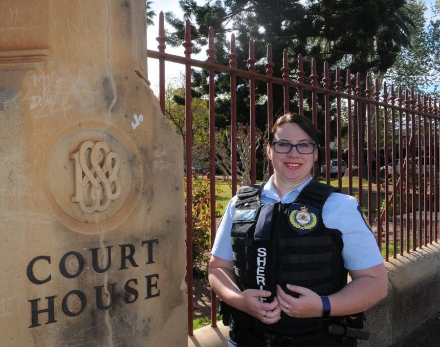 NEW LAW ENFORCER: "We don't just get people through the courts, we're helping keep the community safe and make Dubbo better," said Pagan Hockley (pictured). Photo: RYAN YOUNG 