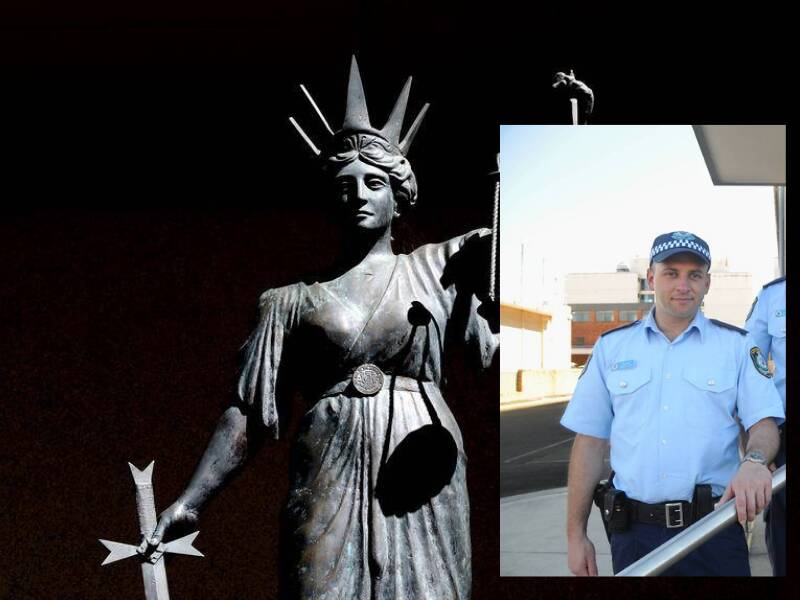 APPEAL LOST: Former cop James Lees when he joined the then Orana Local Area command in Dubbo in 2012. 
