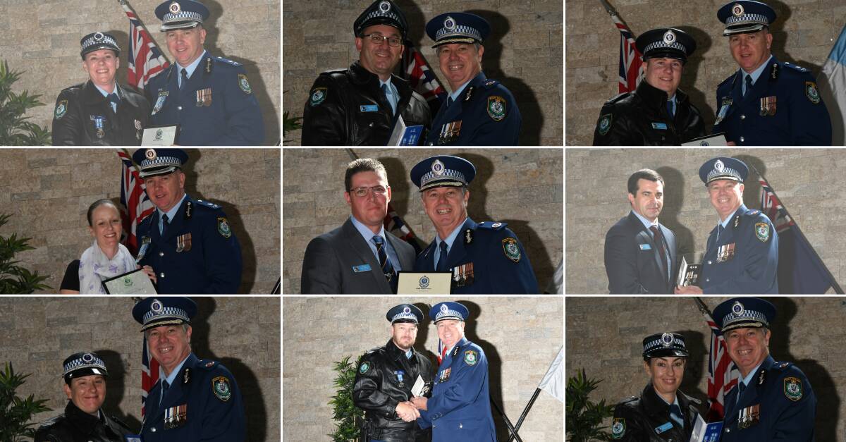OFFICERS AWARDED: Some of the Orana Mid-Western Police District officers honoured. Read more below and see the full gallery. Photos: Contributed