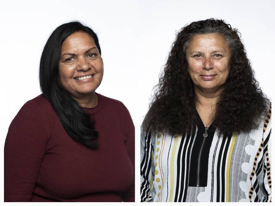 RECOGNITION: Rhonda Ashby and Diane Riley-McNaboe. Photo: JOY LAI/STATE LIBRARY OF NSW