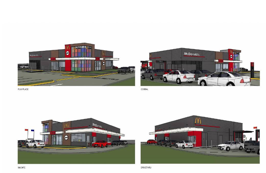 ARTIST IMPRESSIONS: Preliminary designs show what the new McDonald's store in Dubbo should look like. Image: RICHMOND+ROSS 