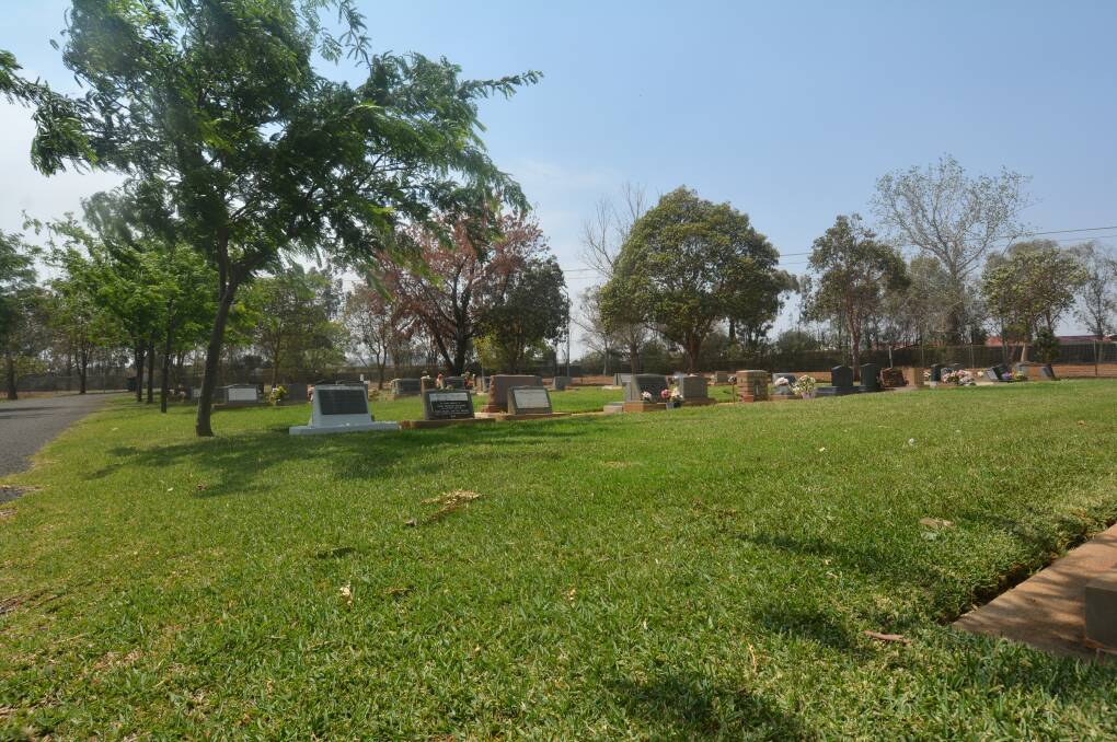 GREEN: Dubbo Regional Council's lawn cemetery. Photo: RYAN YOUNG