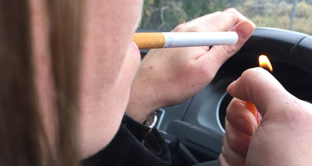 ILLEGAL: A smoking Dubbo girl was caught driving without a licence and with minors in the car.