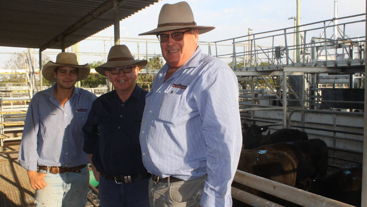 RAISING FUNDS: Tom Pollard, Malcolm McIntyre and Graham Anderson helped raise thousands for flood victims rebuilding their lives after the North Queensland disaster. Photo: CONTRIBUTED