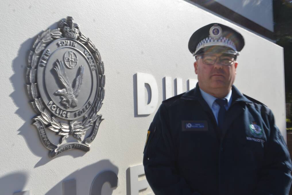 NOT IMPRESSED: Acting Orana-Mid Western Police District Inspector Michael Smith is investigating up to 16 malicious damage cases that happened in one night in Dubbo. Photo: RYAN YOUNG