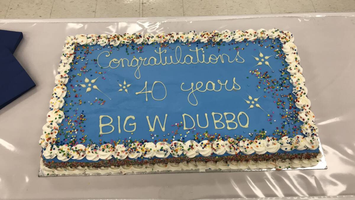 CAKE: Past and present Big W staff celebrated a special milestone on Wednesday. Photo: CONTRIBUTED