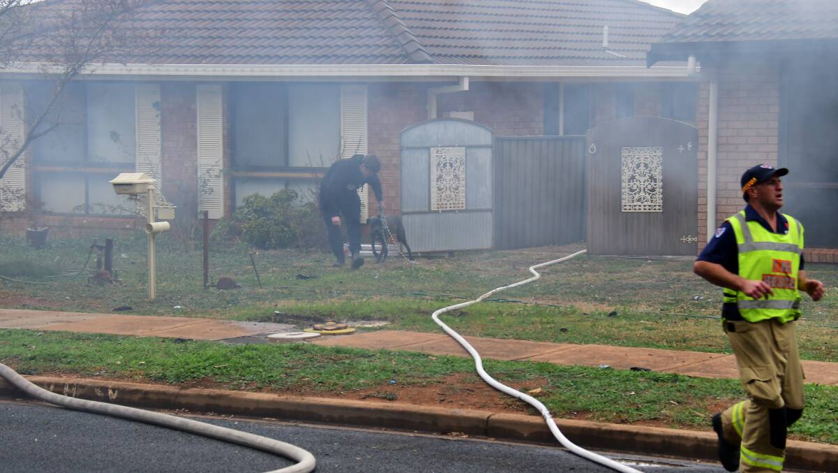 Fire and Rescue workers worked to extinguish the blaze.