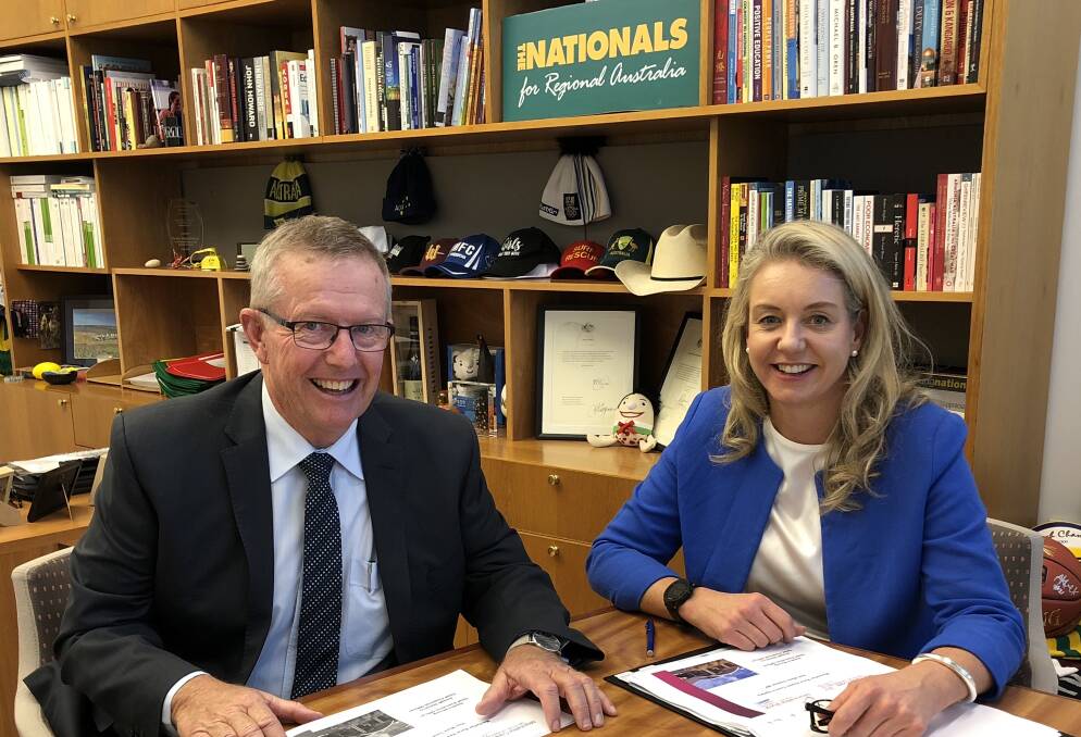 SPORT GRANT SCANDAL: Federal Member for Parkes Mark Coulton and former Sports Minister and Nationals Senator Bridget McKenzie. Photo: CONTRIBUTED
