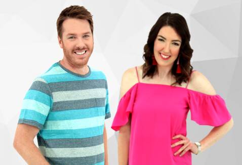 MOST LISTENED TO: Hit93.5 Dubbo's breakfast presenters Alo Baker and Pippa Moore. Photo: CONTRIBUTED