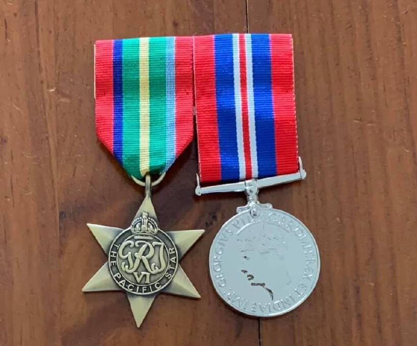 SACRIFICE HONOURED: Two of Jack Byrne's medals from World War II. Photo: Supplied