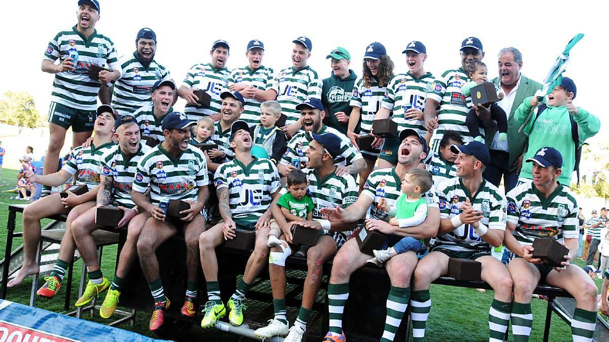 COME AND GET US: Dubbo CYMS have won a number of Group 11 premierships in the last decade, including this one in 2014. 