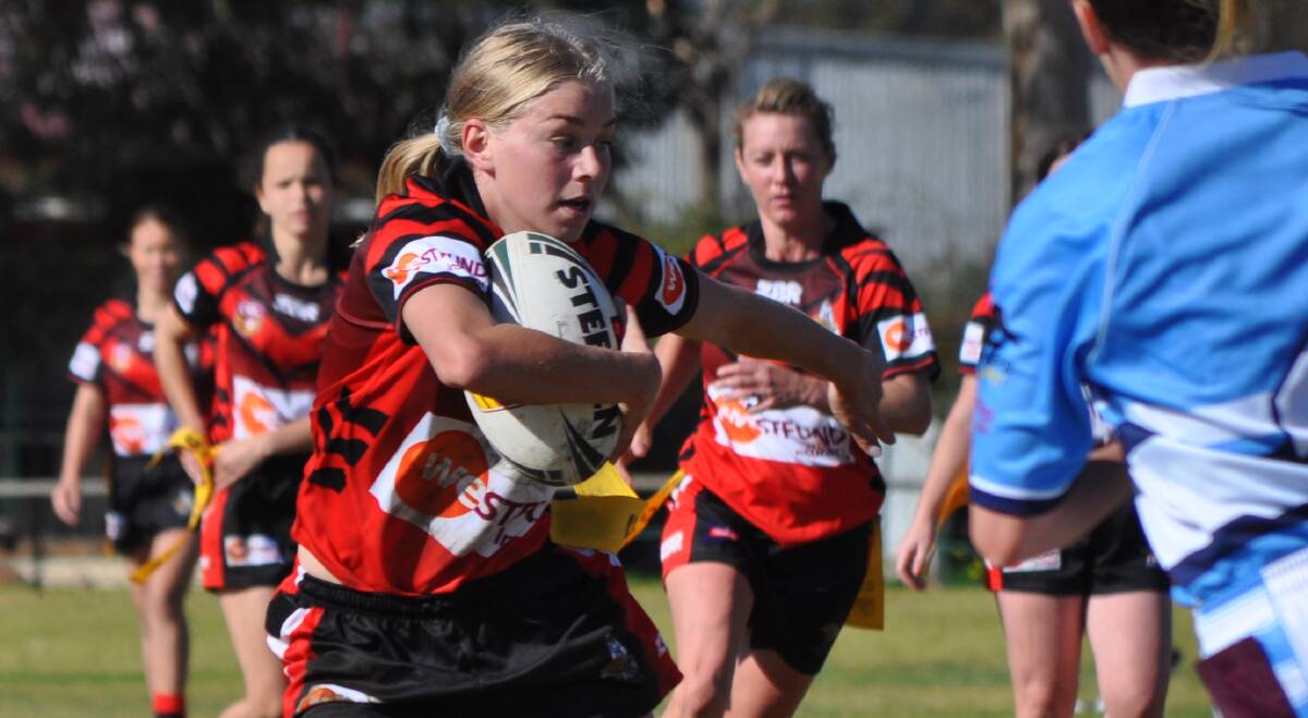 All the girls named to represent the open Rams' side at the 2019 league tag country championship